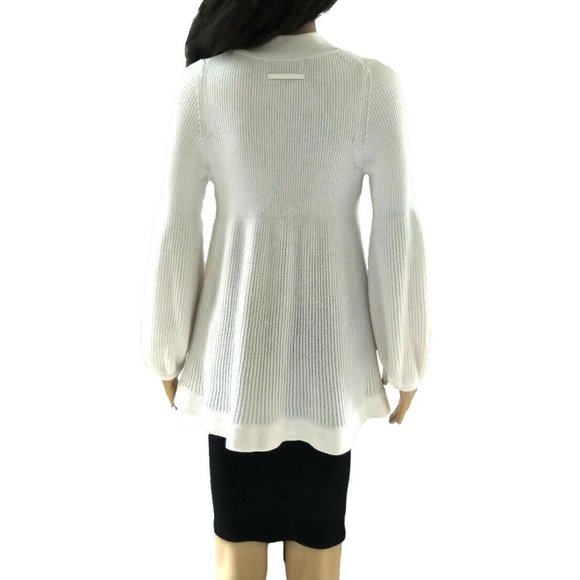 Escada Ivory Babydoll Butterfly Sleeve Cardigan Sweater 36 XS S - Picture 5 of 9